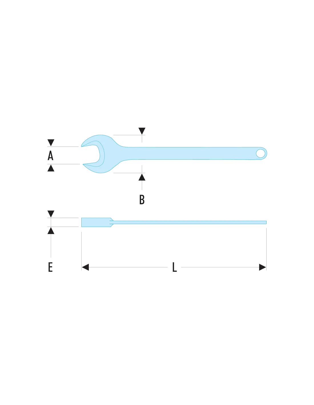 45 - Clés à fourche simple - 45.38 - Facom