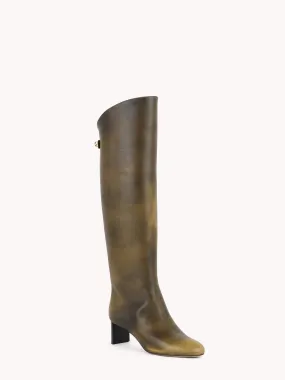 Adry Talon Mi-Hauteur Piper Marron Doré