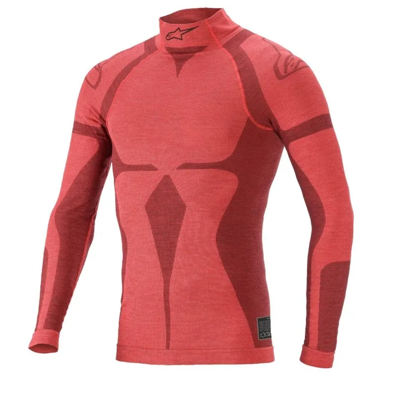 Alpinestars zx top evo v2 l/s rouge/rouge foncé
