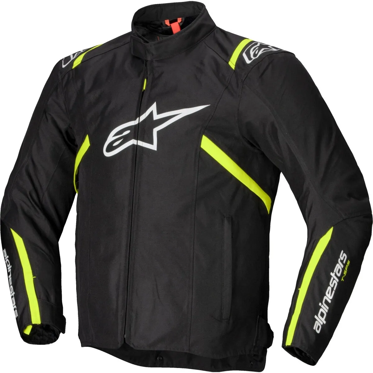 Blouson Alpinestars T-SPS V2 WP Noir Blanc Jaune Fluo - Blouson Moto Textile