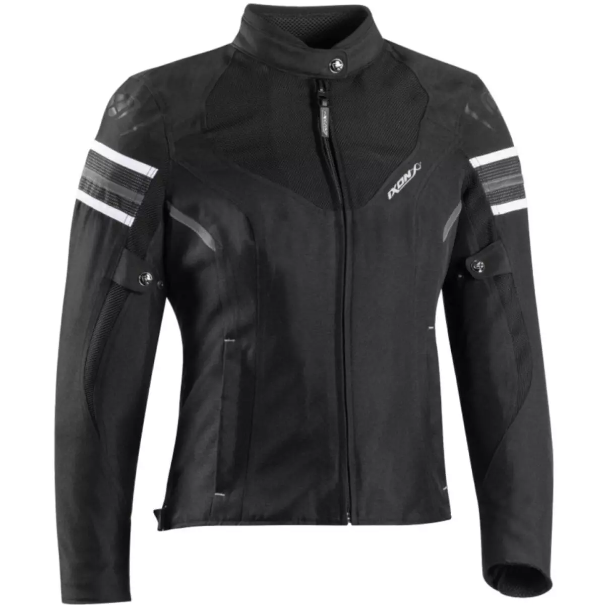 Blouson Femme Ixon Lady Ilana Evo 3 En 1 Noir Blanc - Blouson moto textile femme