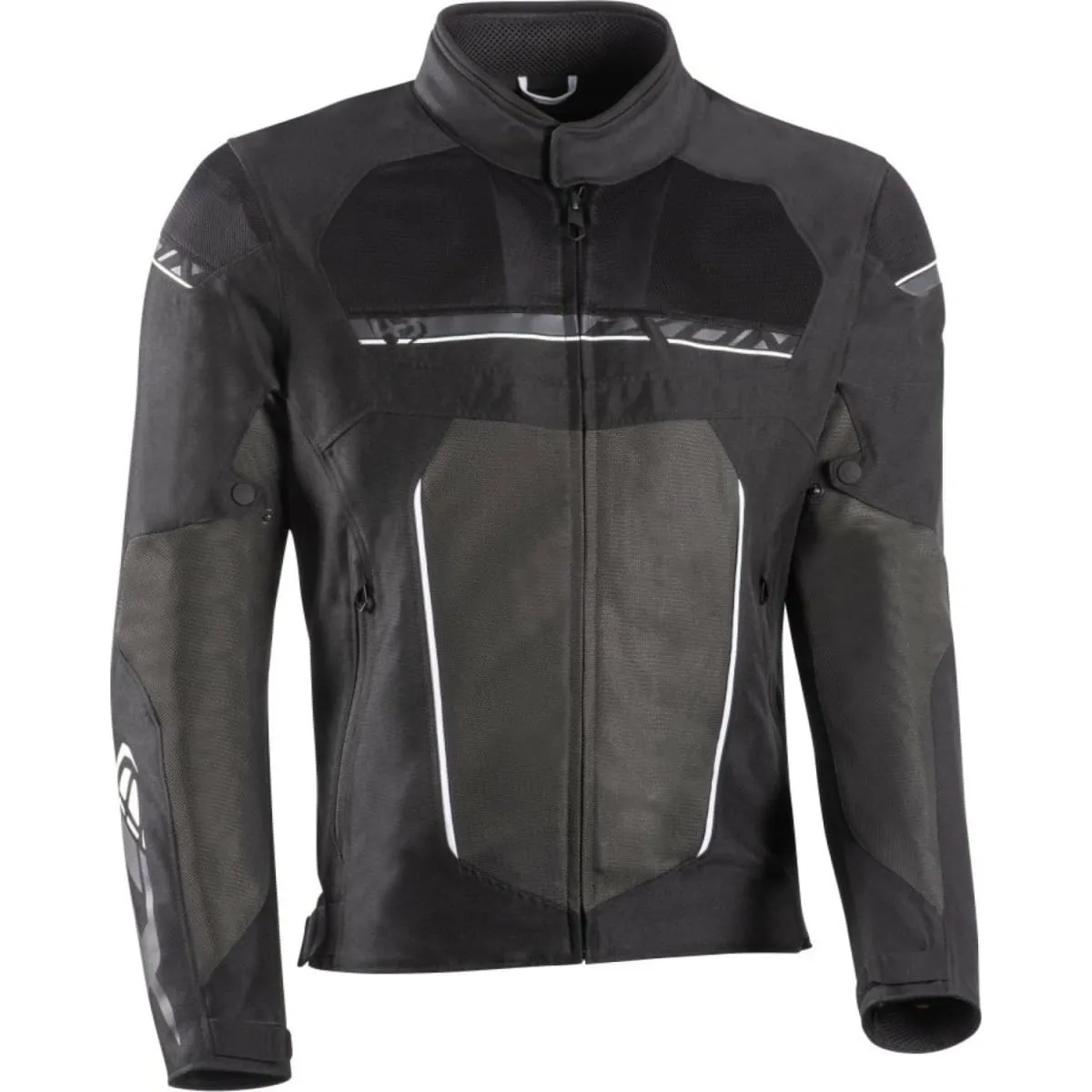 Blouson Ixon T-Rex Noir Blanc Gris - Blouson Moto Textile