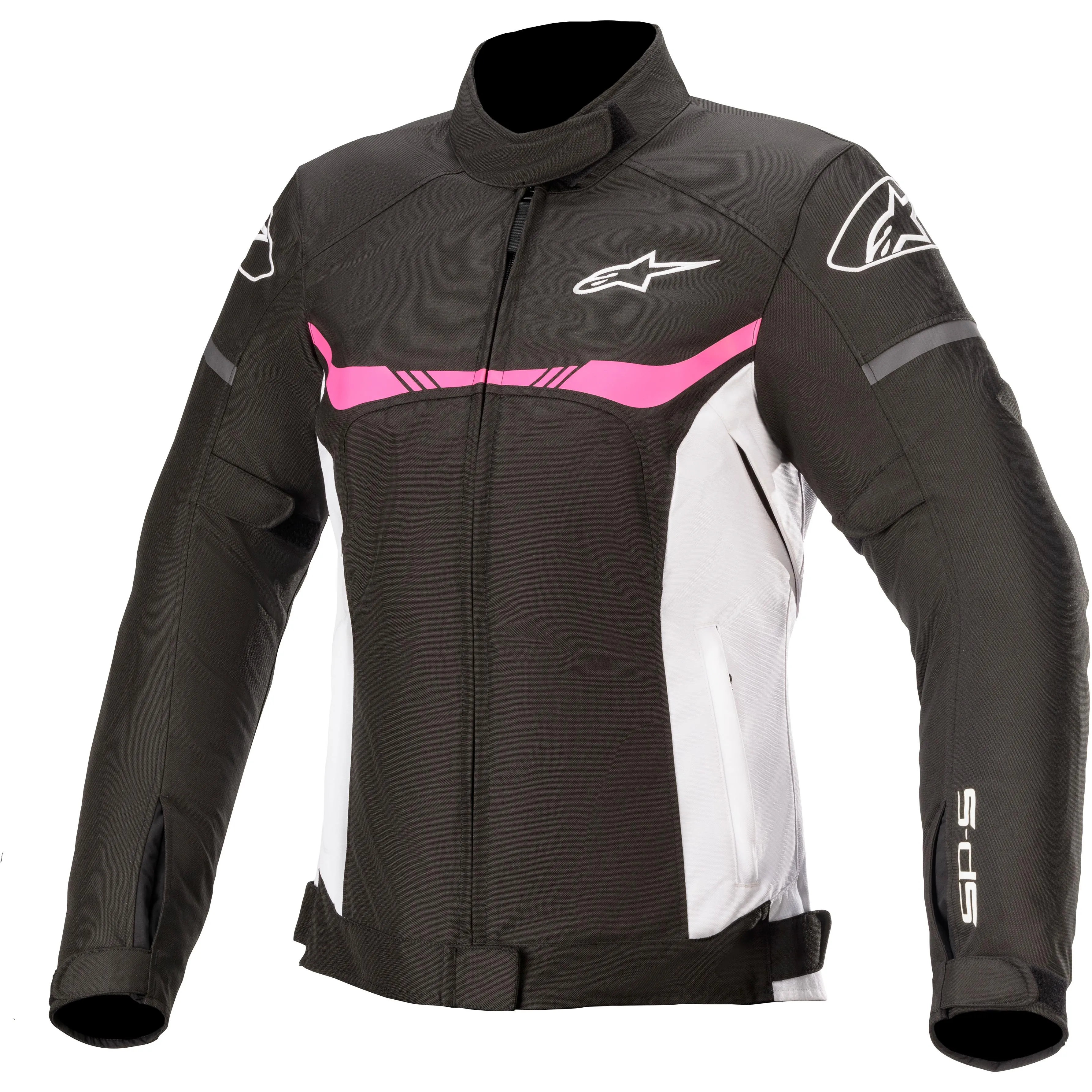 Blouson STELLA T-SPS WP ALPINESTARS Noir/Blanc/Rose - MAXXESS.FR, Blouson moto textile