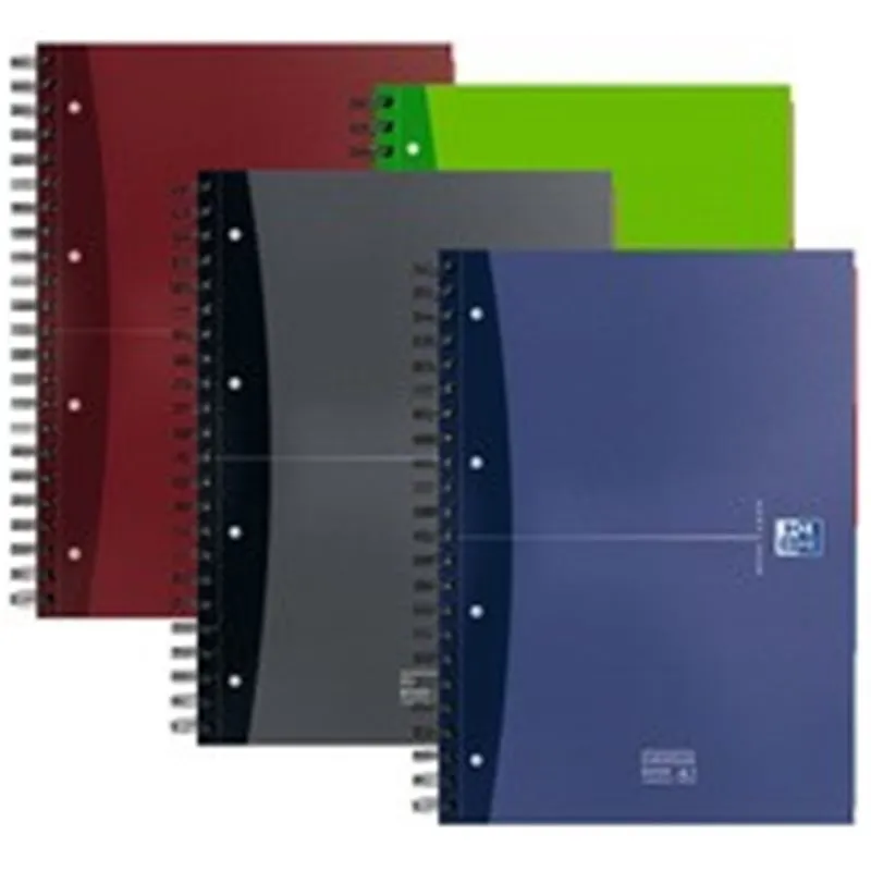 Cahier Oxford Collegeblock European Book 4 - A4+ - 4 trous - grand carreau