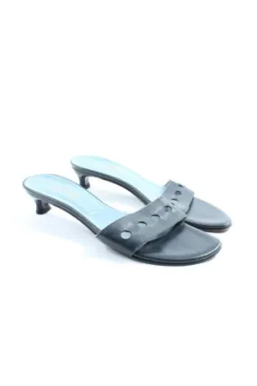 Carrière Mule à talon bleu style décontracté