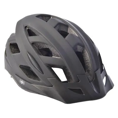 Casque de vélo noir à LED arrière intégrée Metro-V Oxford