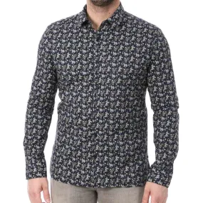 Chemise Manches Longues Marine Homme Teddy Smith Axel