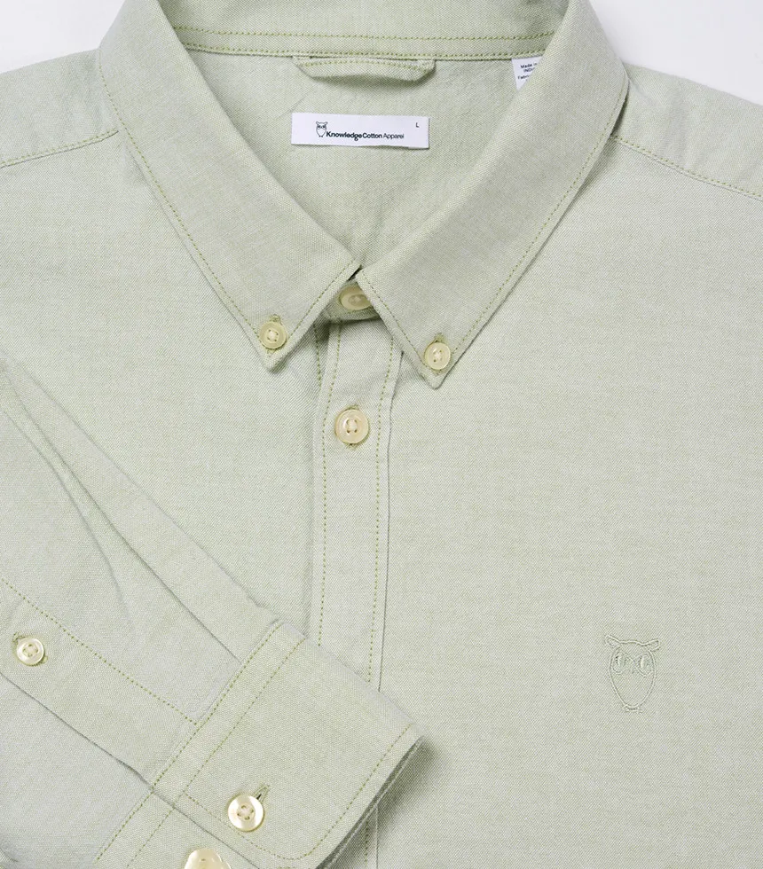 Chemise Oxford en coton bio Swamp