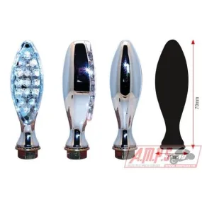 Clignotants BIHR Elipse LED métal chromé universel