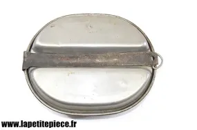 Gamelle américaine us e.a.co 1943 acier inoxydable. can meat stainless steel m-1932