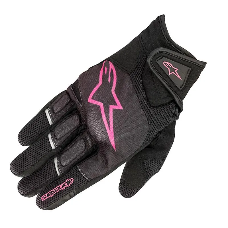 Gants Stella Atom ALPINESTARS Noir/Fuschia - MAXXESS.FR, Gants moto été