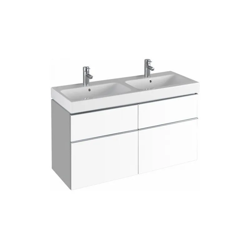 Geberit Meuble sous lavabo iCon 1190mm, alpin mat, 2 découpes