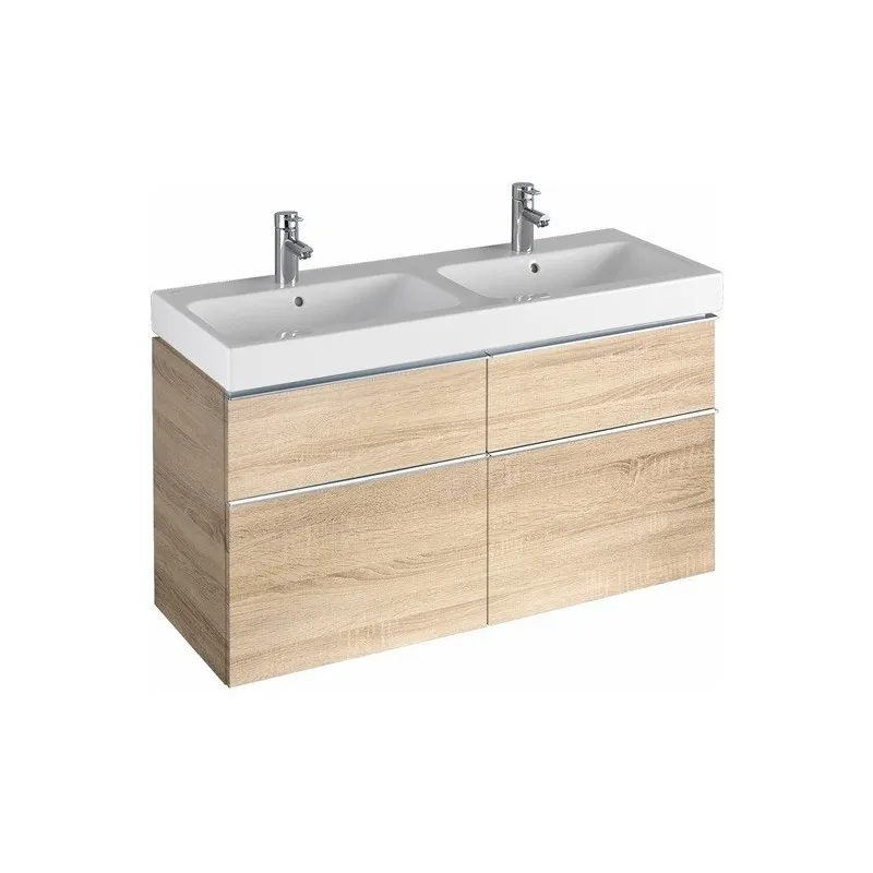Geberit Meuble sous lavabo iCon 1190x620mm, chêne, 2 découpes