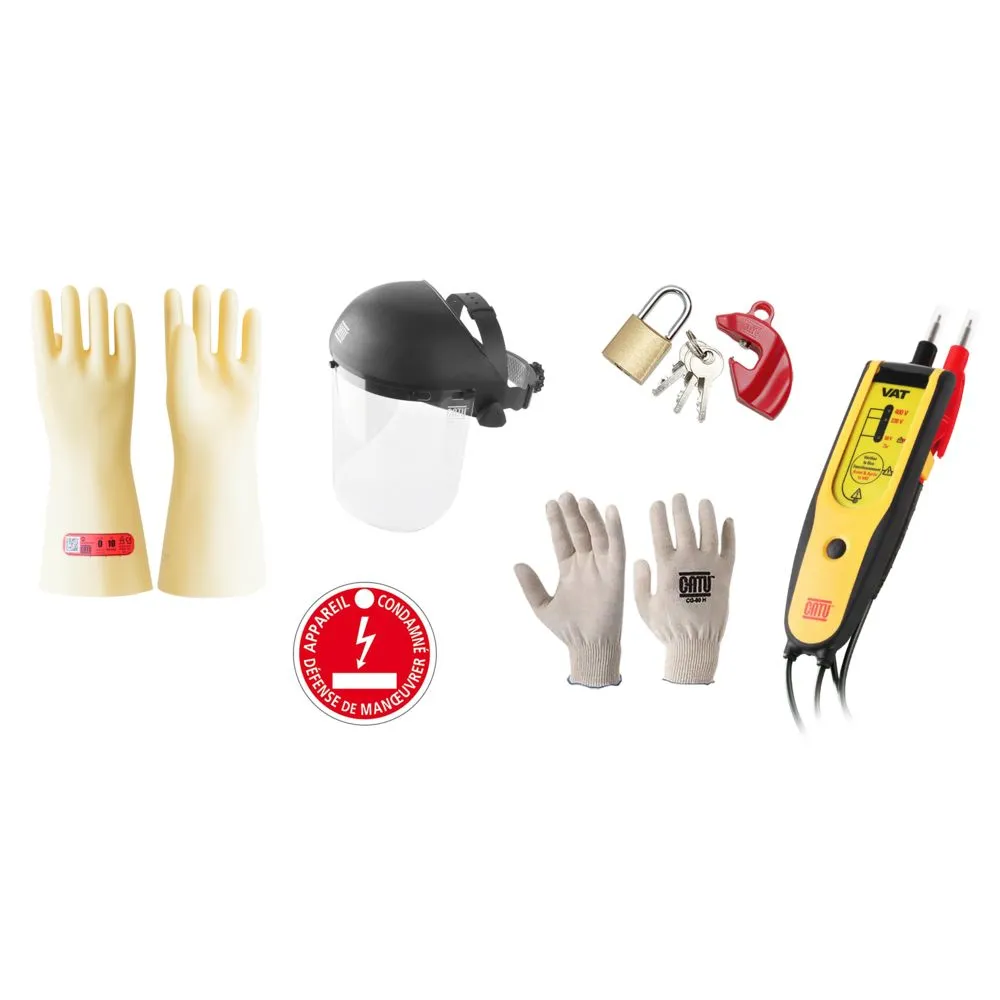 Kit de protection individuelle Catu avec MS-917-BS  ; CG-10-C ; CG-80-H ; AL-201-C/1 ; AP-467 ; 99-8487 ; MO-286