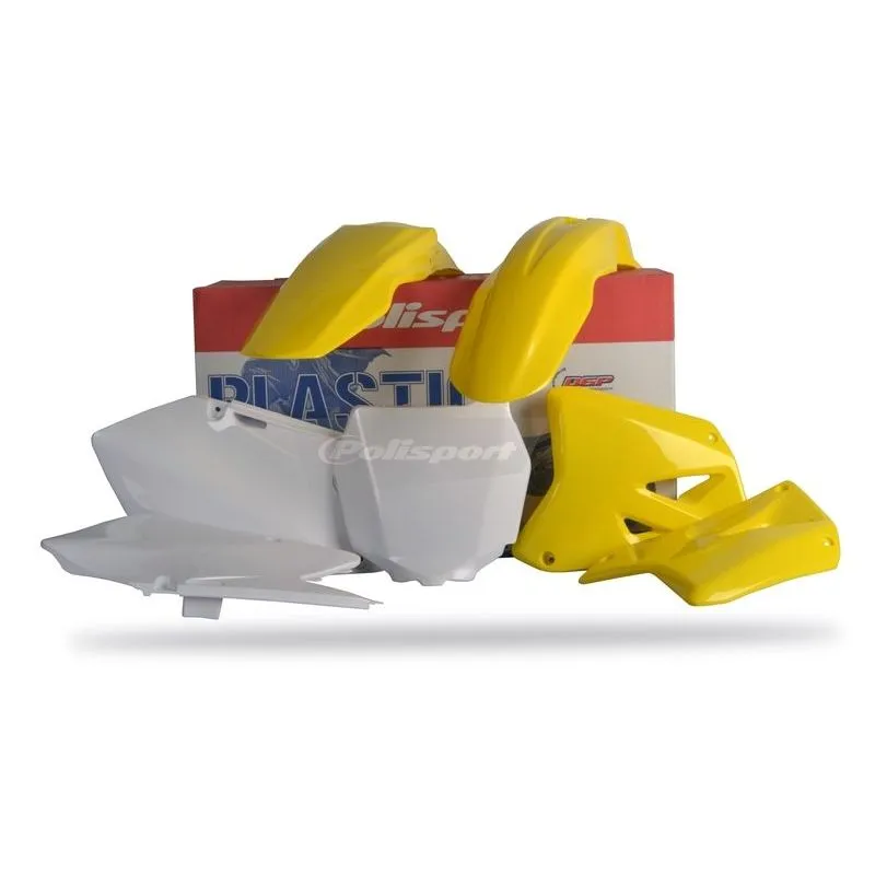 Kit plastique POLISPORT couleur origine Suzuki RM 125 / RM 250 - piecemotoquad
