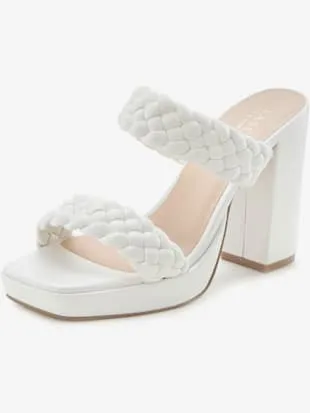 Mules décontractées avec talon bottier confortable
