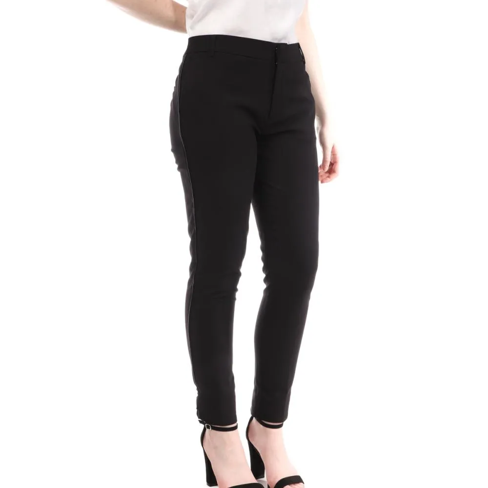 Pantalon Noir Femme Teddy Smith City Slit