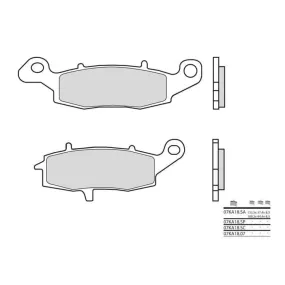 Plaquettes De Frein Avant Brembo 07Ka18Sa Métal Fritté Suzuki/Kawasaki - Plaquettes de frein