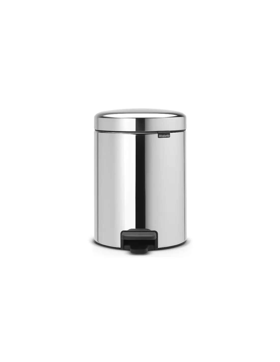 poubelle à pédale 5 l brillant steel - new icon - brabantia