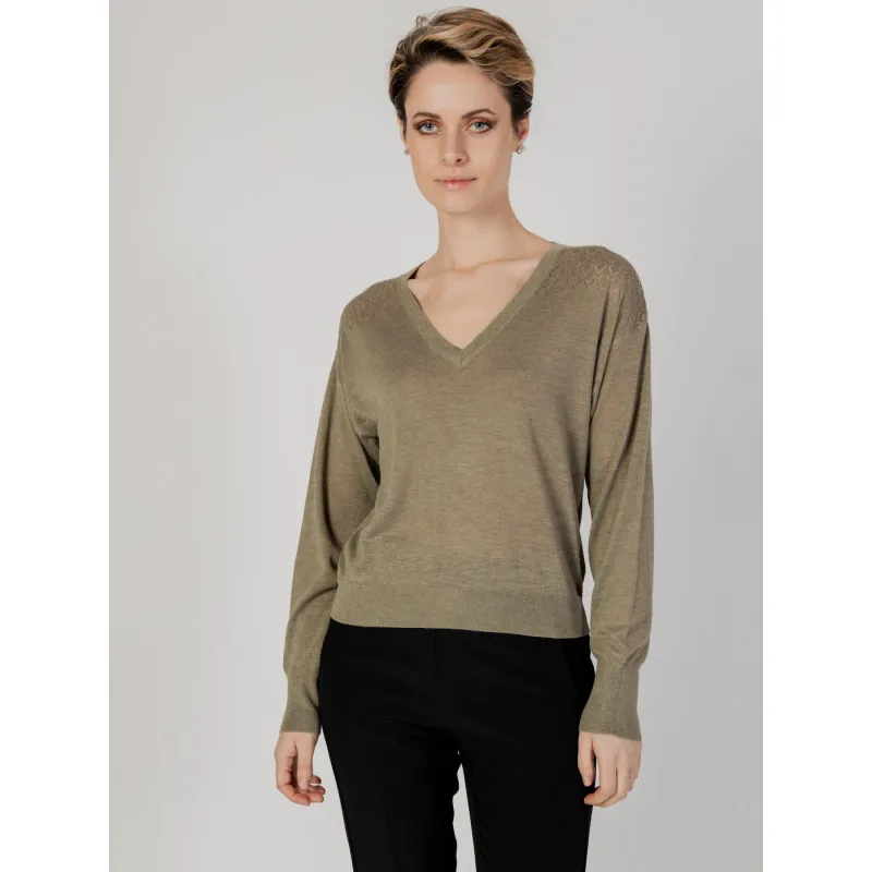Pull col v p-mag bleu marine femme - Teddy Smith | wimod