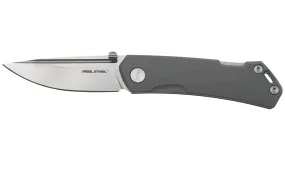 Real Steel Luna Maius 7091EG, 10Cr15CoMov, Gray G10, couteau de poche, Poltergeist design