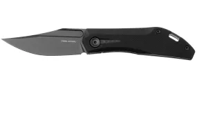 Real Steel Ventus Lite 7051BB Black D2, Black G10, couteau de poche