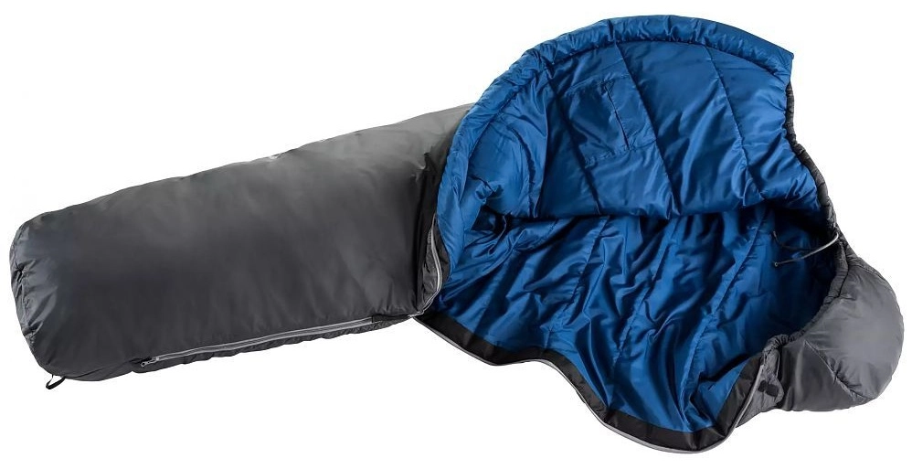 Sac de Couchage deuter Orbit +5G L Zip Left Granite Steel